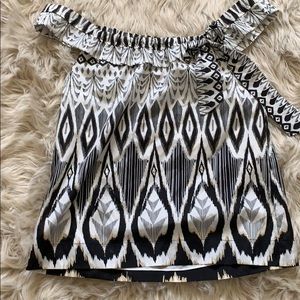 Silk blouse with gold stud